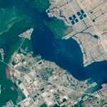 Aerial view of Cape Coral canals and rooftops